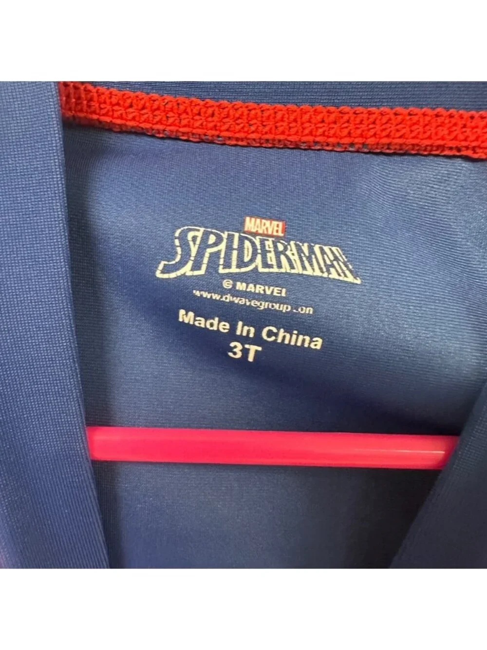 Marvel Spider-Man Rash Guard Boys 3T Red Blue Short Sleeve Swim‎ Shirt Sun Top
